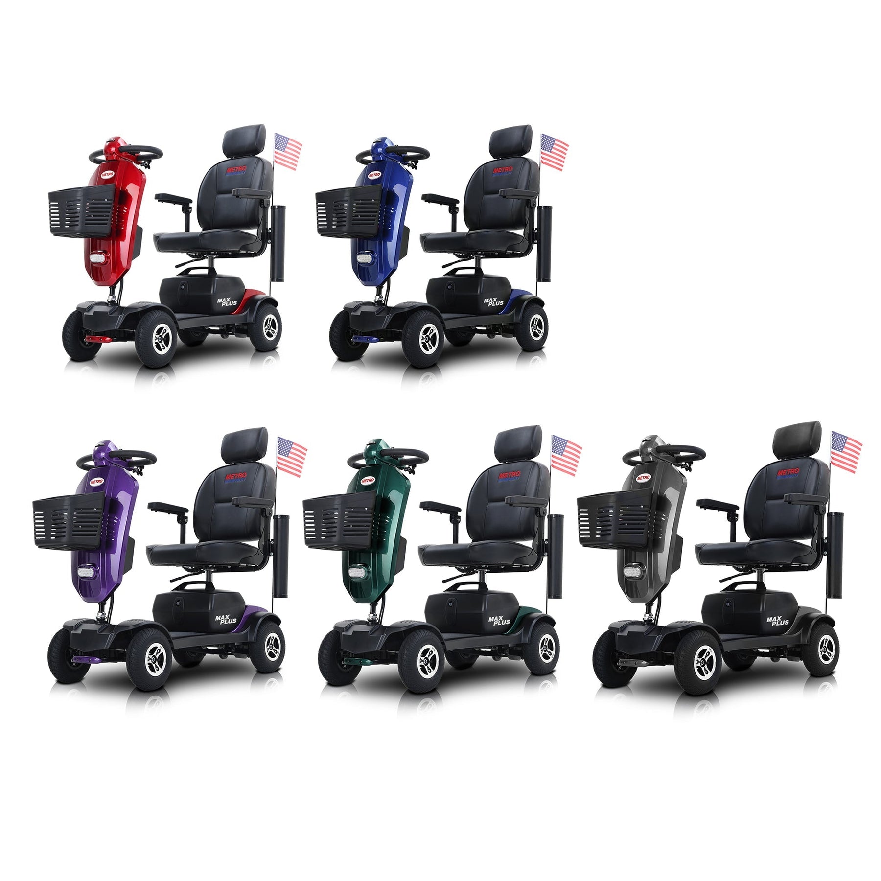 Metro Mobility Max Plus Full-Size 4-Wheel Mobility Scooter - W4295002X