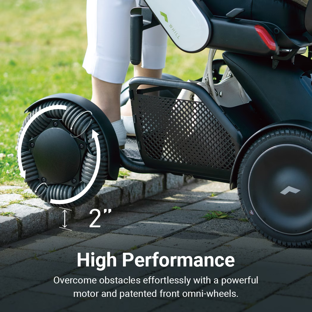 Whill Model C2 High Back Portable Electric Wheelchair - C2 High Back