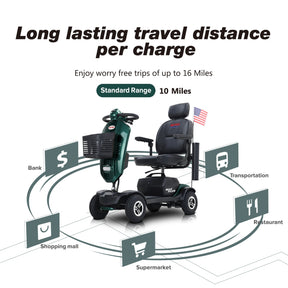 Metro Mobility Max Plus Full-Size 4-Wheel Mobility Scooter - W4295002X