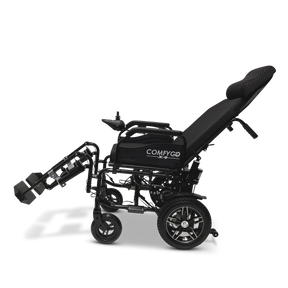 ComfyGo Remote Controlled Electric Wheelchair with Automatic Reclining Backrest & Lifting Leg Rests - X-9