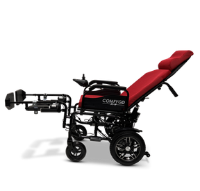 ComfyGo Remote Controlled Electric Wheelchair with Automatic Reclining Backrest & Lifting Leg Rests - X-9