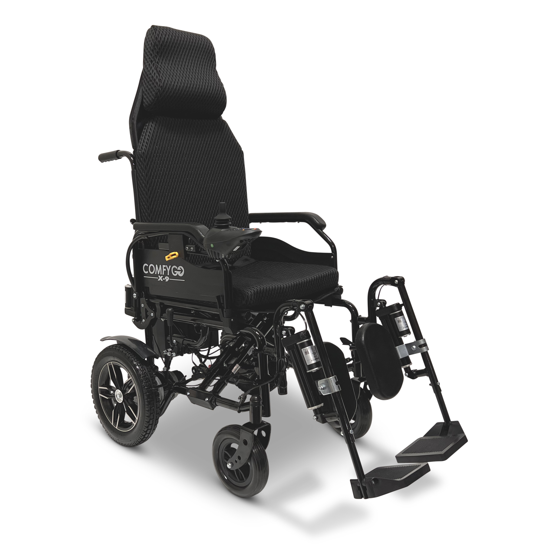 ComfyGo Remote Controlled Electric Wheelchair with Automatic Reclining Backrest & Lifting Leg Rests - X-9