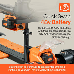 SuperHandy Passport Prime Mobility Scooter, 48V Li-Ion Battery, Supports up to 330 lb - GUT177